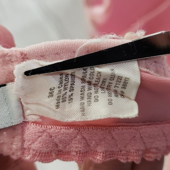 RAMPAGE Pretty Sexy Lace Pink Bra 36C Lightly Padded Underwire Gently Used - Picture 6 of 7